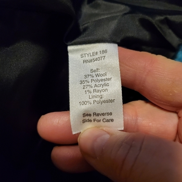 CAbi Turquoise Blue Boucle Charming Wool Blend Blazer size 8 - Picture 11 of 11